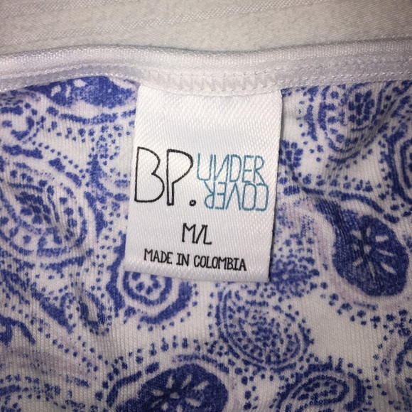 Nordstrom BP Cotton Lightly Padded Bandeau M/L - Picture 4 of 4